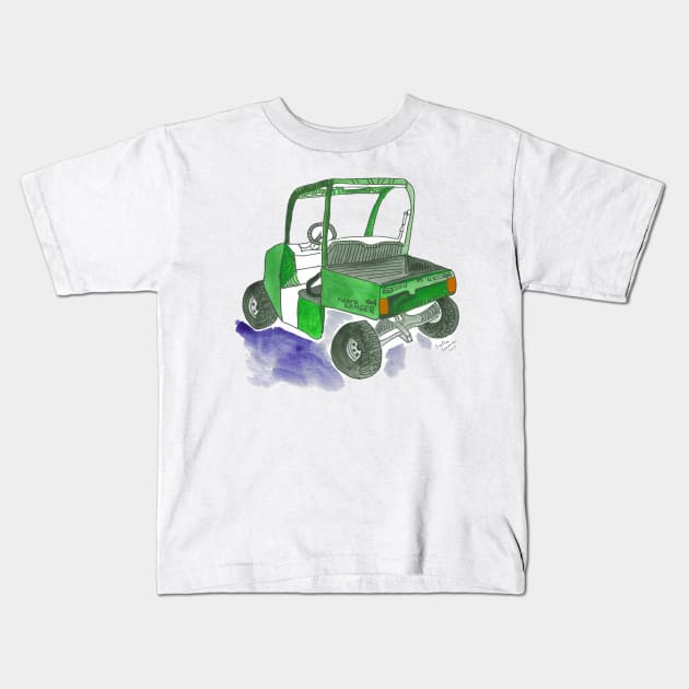 Polaris 4x4 ATV Kids T-Shirt by Anitra's Unique Designs